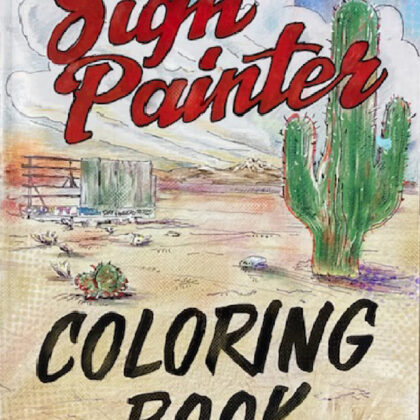 Sign Painter Coloring Book