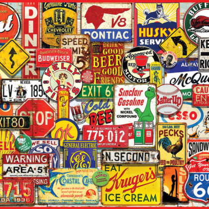Great Old Signs Jigsaw Puzzle