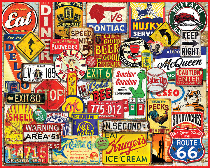 Great Old Signs Jigsaw Puzzle