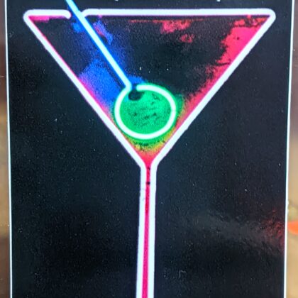 martini glass sticker